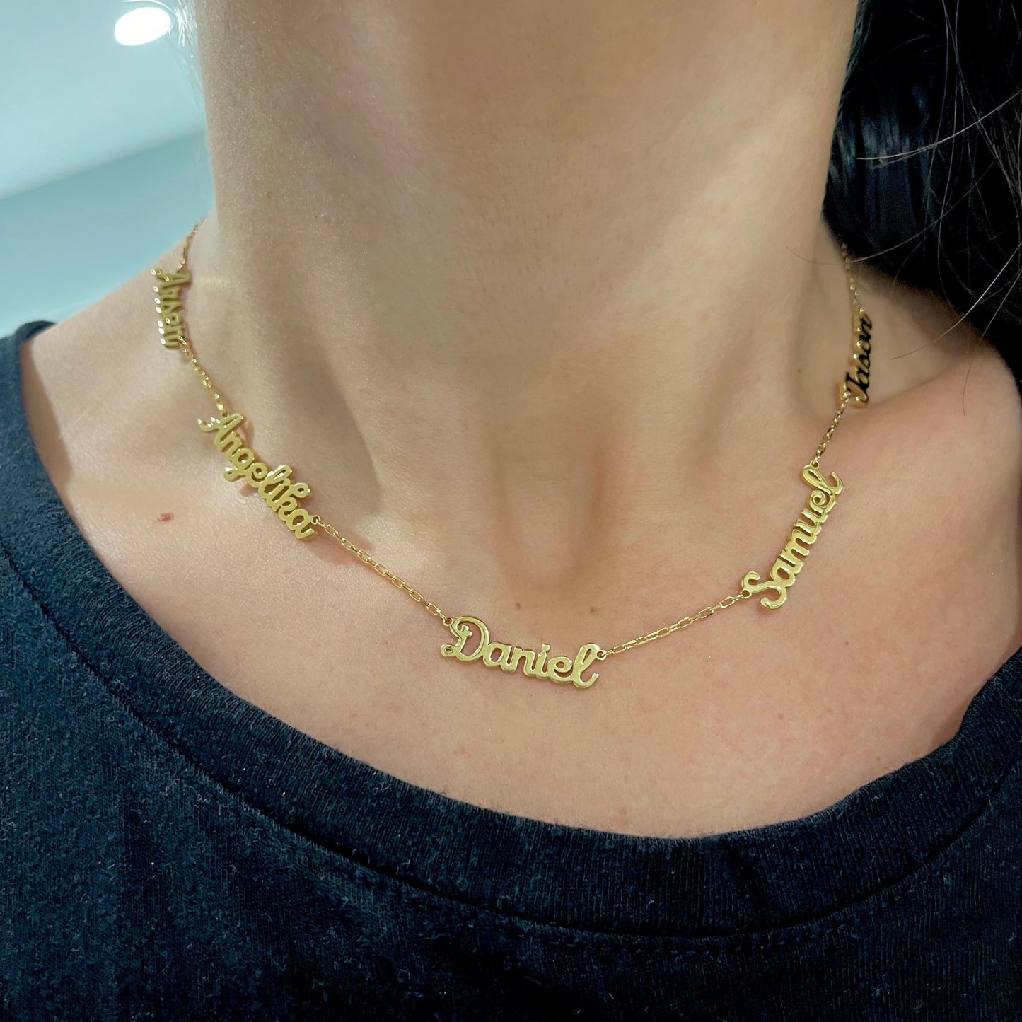 14K Script Mommy Necklace