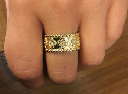 Four Leaf Clover Ring - Retail Therapy Jewelry