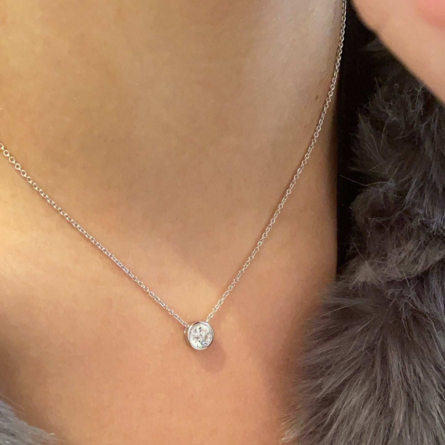 Bezel Necklace - Retail Therapy Jewelry