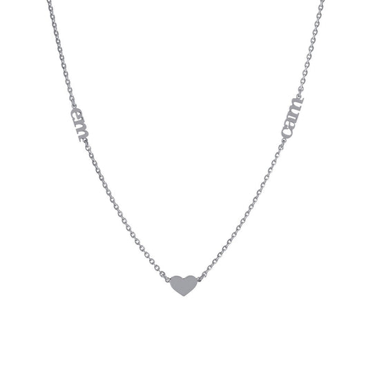 Floating Two Name Heart Mommy Necklace - Retail Therapy Jewelry